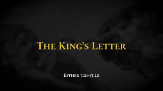 The King's Letter - Holy Bible, Esther 3:21-13:20