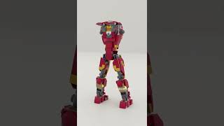 Immersive Lego Iron Man figure building blocks Lego model