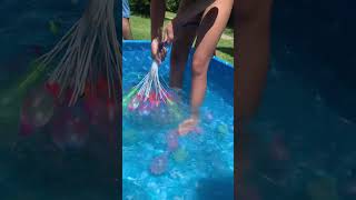 100 bolas de água em 60 segundos #funnyvideo #viral #luluemarina #viralvideo