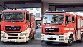 Buon Natale. Partenza ABP MAN + APS MAN vigili del fuoco Catania in sirena.