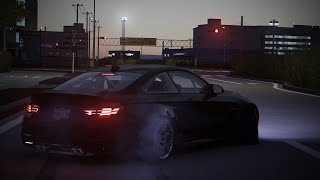 BMW M4 Drifting Through the City