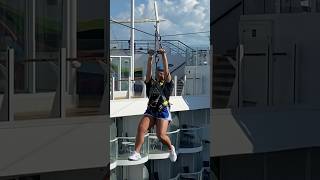 Would you ride the zip line on Symphony of the Seas?! 🚢 #royalcaribbean #cruise #symphonyoftheseas