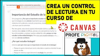 CREA UN CONTROL DE LECTURA CANVAS