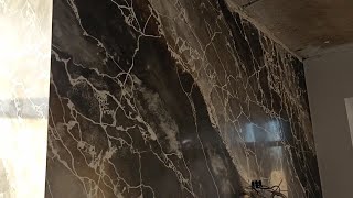 VENETIAN PLASTER STUCCO Срез камня, имитация. Stone cut, imitation