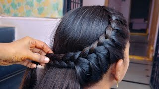 Unique Hairstyle for traveling| attractive braid Hairstyle for weddings&functions| #hairstyles