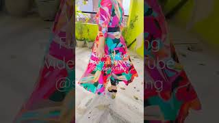 indowestrn style frock cutting and stitching/DIYfrock/partywear dress/#shorts/#reels