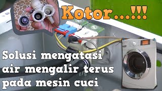 Air Keluar Terus mesin cuci front loading