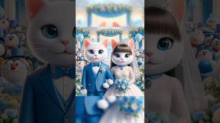 Cat marriage tema Doraemon #cat #catlover #cute