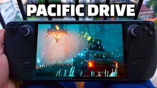 Pacific Drive Performance test - Steam Deck Oled - Open World Driving Horror Game