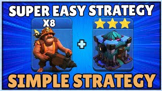 Massive 8 Super Miner Attack Strategy - Best Th13 Attack Strategy 2023 Clash of Clans + Army Link