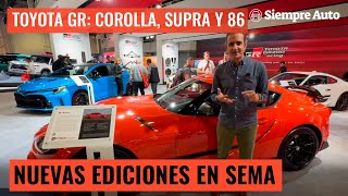 TOYOTA presumió sus deportivos GR Corolla, GR Supra y GR 86 en el show SEMA 2023 | Siempre Auto