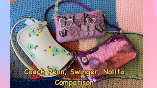 Coach Penn Shouder Bag in comparison to Swinger and Nolita