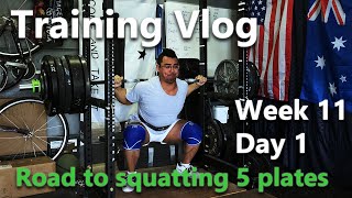 Road to five plates. Training Vlog Week 11 Day 1