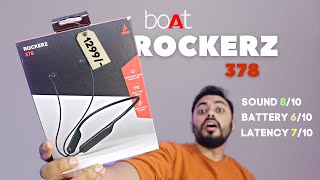 Boat Rockerz 378 Bluetooth neckband | THX sound | Unboxing and Review