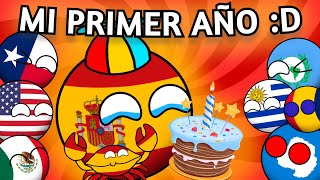 Recopilación de Mi Primer Año en Youtube con Countryballs (Mejores Momentos) #countryballs #humor