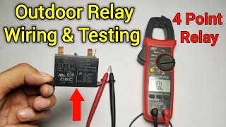 Mitsubishi AC Outdoor 4 Point Relay Wiring And Testing In Urdu/Hindi