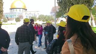 Temple Mount, eavesdropping on Korean tour guide