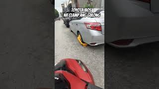 Toyota vios na clamp ang gulong #hermsmotovlog #clampingoperation