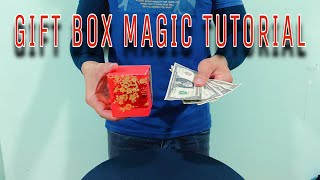 GIFT BOX MAGIC TRICK TUTORIAL