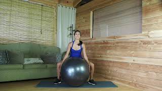 Stability Ball Frog Jump - A Low-Impact Exercise