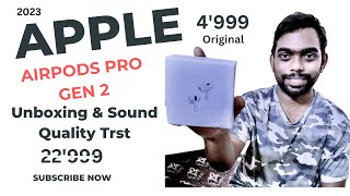 2023 New Apple Air pods Pro Gen 2 Unboxing And Sound Test In Telugu| Just 4,999 Rs Original Quality