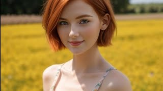 Beautiful Short Hair Cuties Wearing Summer Dresses Part 05 - AI Art Sirens - 4k - Stable Diff❤️‍🔥😘🌹🥰