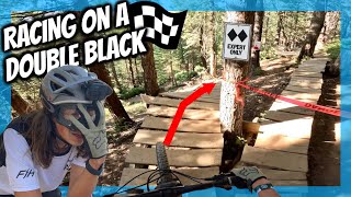 Racing MTB Enduro For The First Time | Riding A Double Black, Blind