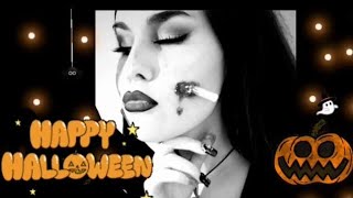 🎃Make-up tutorial sanguinoso per Halloween ,semplice ma d’effetto  .🎃🚬💉