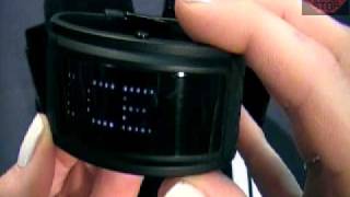 BLACK DICE GURU - Multifunction LED Watch - Black/White