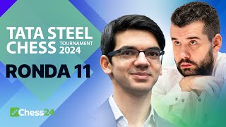 ¡DUELO de GENIOS, Gukesh vs. Alireza! | Tata Steel Chess 11ª Ronda