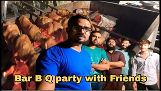 Bar B Q party game show with Friends on Bakra EId