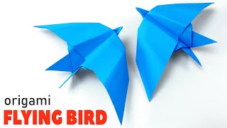 Flying swallow bird origami. How to make paper bird that flies. Bird Airplane Tutorial