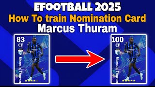 Marcus Thuram Max Training Tutorial In Efootball 2025 Mobile| marcus thuram efootball 2025 training