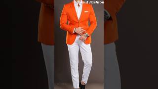 Fashionable Orange Colour Blazer With  @Trend_Fashion_ #mensfashion #viral