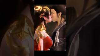 Xioayan & Queen Medusa 💞 Kiss Scene 🤤 #vam #3d #ai #btth #xiaoyan #medusa #shorts