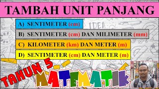 Matematik Tahun 5 : Tambah unit panjang