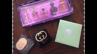 PERFUMES COMPRADOS, GUCCI, VERSACE E MINIATURAS. parte lll