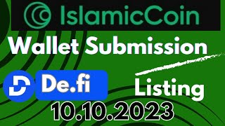 Islamic coin wallet submission | De.fi airdrop update | Crypto airdrops