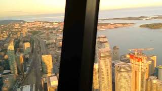 Views from Toronto Tower 360 degree restaurant