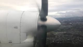 Loganair Saab 2000 Approach and Landing into Glasgow Airport | G-LGNR