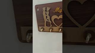 Key Stand My Love Design Wooden [KS-12] | mudrastore.in | SKU: RTS002-50067