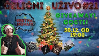 Čelični uživo #21 l Novogodišnji stream l Giveaways! l WoT Balkan