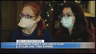 LGBT Flag is Stolen - Camera Crew Springs Into Action, Police are Investigating