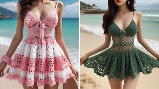 beautiful crochet beach dress design