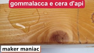 finitura a gommalacca e cera d api /// shellac and beeswax finish