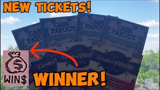 BRAND NEW Scratch Off Tickets! $10 Cash Payout and $5 Game of Thrones!