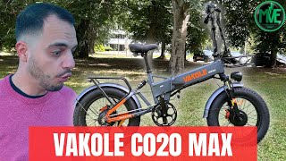 VAKOLE CO20 MAX 750 Watts : Test du Fatbike Électrique Pliant à double moteur surpuisant !