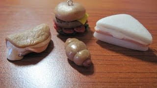 DIY Polymer clay: tutorial sandwiches/ panini!