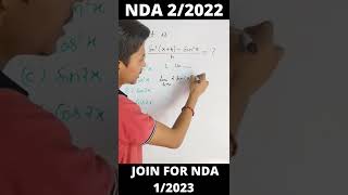 NDA 2/2022 question paper solution | SIMPLE METHOD OF QUESTION SOLVING | NDA MATHS TRICK|