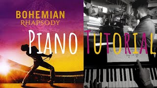 Queen - BOHEMIAN RAPSODY | Tutorial in italiano per pianoforte (versione facile)